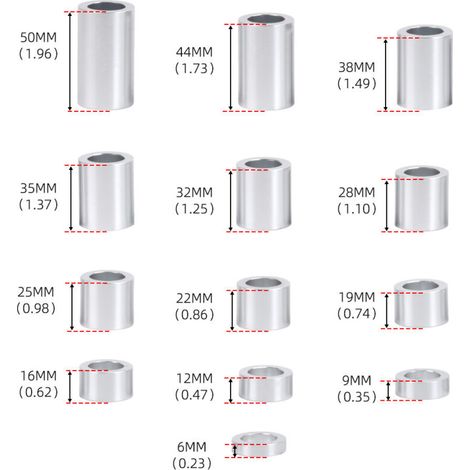 Satz mit 13 Radachsenscheiben, Innendurchmesser 1 Zoll, Außendurchmesser 1-1/2 Zoll, passend für Harley-Davidson Motorräder, eine Packung. (1/4)