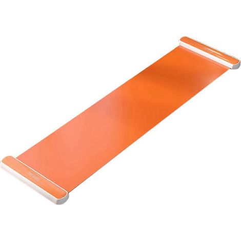 Tapis de glisse pour yoga et patinage d'intérieur, 200 cm, orange (1/5)