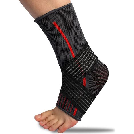 Support De Cheville - Sangle Réglable Pour Douleur Du Talon - Pour Volleyball Basket Course - Par Paire (1/5)