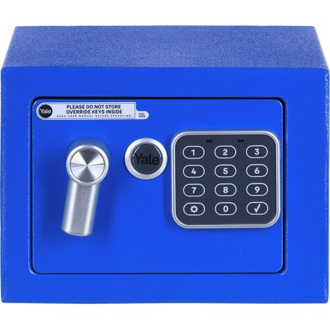 Yale Elektronischer Tresor - YSV/170/DB2/B - Mini - Blau - Standardsicherheit (1/5)