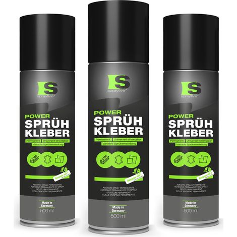 Spraytive 3x 500ml Power Sprühkleber – Starke Haftung für Textilien, Vlies, Schaumstoff, Leder & mehr (1/5)