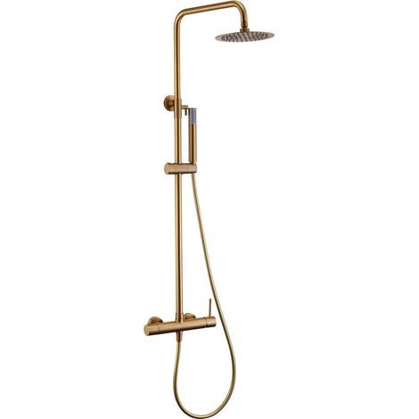 Duschsäule Mischbatterie Monza Gebürstetes Gold Imex Imex Bdm039 Oc