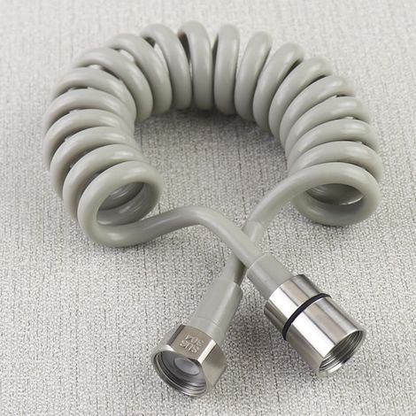 Telescopic Shower Hose, 5M Shower Hose, G1/2 Stainless Steel Interface, Suitable for Hand Shower, Toilet, Tub Guns, Basin Showers (1/5)