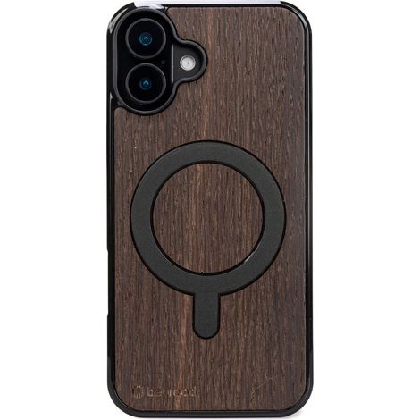 Custodia in legno Bewood per iPhone 16 Plus in rovere affumicato con MagSafe (1/2)