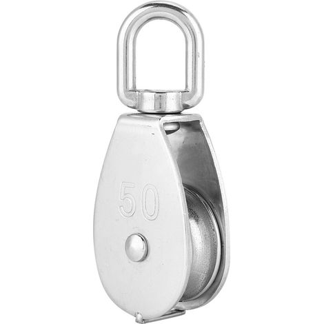 Poulie Pivotante - Poulie Simple En Acier Inoxydable 304 M50 - Pour Levage Manuel De Charges - 1 Pièce (1/5)
