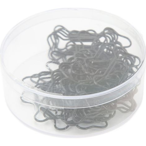 45 Trombones en forme d'os pour chien, noirs, légers, clips de marquage pour cahier et documents, lot de 45 pièces (1/5)
