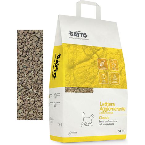 LETTIERA IGIENICA 'CLASSIC' 5 lt- 4 pezzi  - SIGNOR GATTO