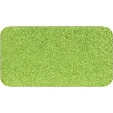 Alfombra de baño CAROLINA de algodón 70x120 cm Verde kiwi Spirella