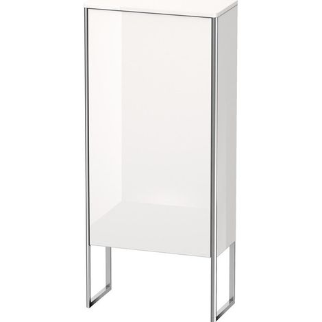 Armadio Duravit XSquare a mezza altezza 50,0x23,6 cm, 1 anta, cerniera destra, 2 ripiani in vetro, Colore (anteriore/corpo): Laccato lucido giada - XS1304R0303
