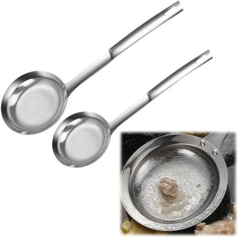 Green Mobility-Colino in acciaio inossidabile, colino a maglia extra fine con manico, filtro per olio, utensile da cucina (piccolo e grande) (1/4)