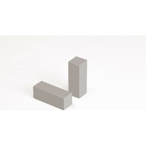 Set posa angolare battente rettangolare grigio tortora 22x62x2 - kimono (1/2)