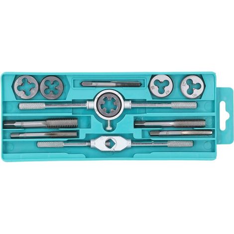 Jeffergarden 12PCS Tap Twister Set High Speed Steel Set de matrices de taraud multifonctionnel résistant à l'usure pour l'entretien (1/5)