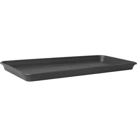 Florus Soucoupe Universelle Rectangulaire L70 - Gris - L 70 x B 29.4 x H 0 cm - extérieur - 100% recyclé