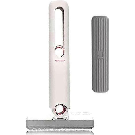 Balai serpillère portable AURA à essorage automatique, mini balai éponge portable, mini balai pour petits espaces, système de nettoyage à sec et humide (1/5)