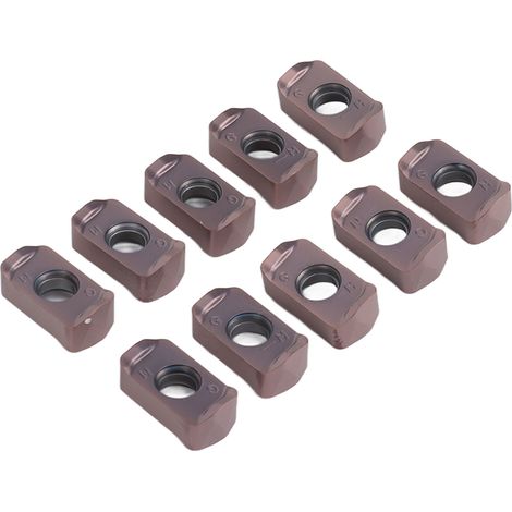 10-teiliger Hartmetall-Dreheinsatz LOGU030310, CNC-Werkzeuge mit Beschichtung, Präzisionsfinish, Metalldrehmaschinen-Wendeschneidplatten, Hochleistungs-Dreheinsätze. (1/5)