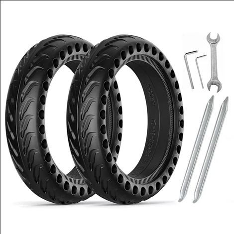 Set di 2 pneumatici Xiaomi antiforatura per monopattino elettrico, colore nero (1/5)