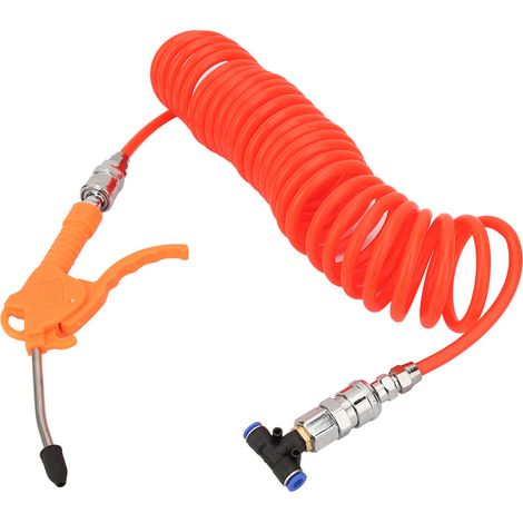 Souffleur d'air ABS avec tuyau flexible de 6 m et raccord rapide 3 voies pour le dépoussiérage automobile (1/5)