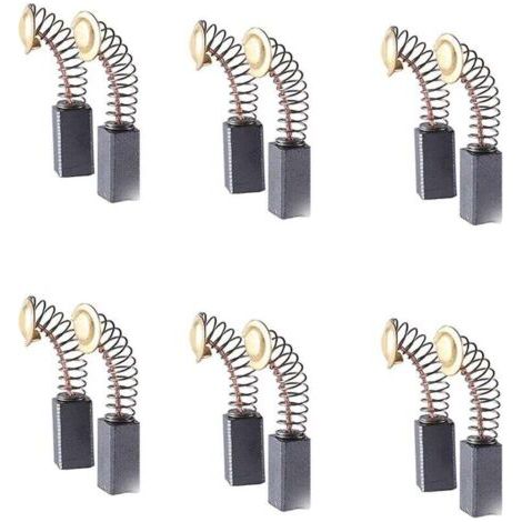 12 Balais Charbon Universels pour Meuleuse, Perceuse, Rabot et Marteau Électrique, Durable