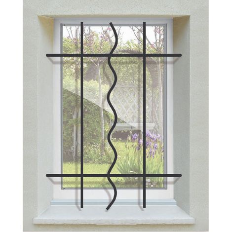 Grille de Defense Azur pour Fenetre H= 95 cm x L= 60 cm (côte tableau)