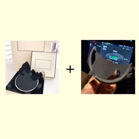 Diffuseur de parfum solide pour voiture, rond, à placer sur la sortie d'aération, avec coffret cadeau et arômes de citron vert et d'agrumes. (1/5)