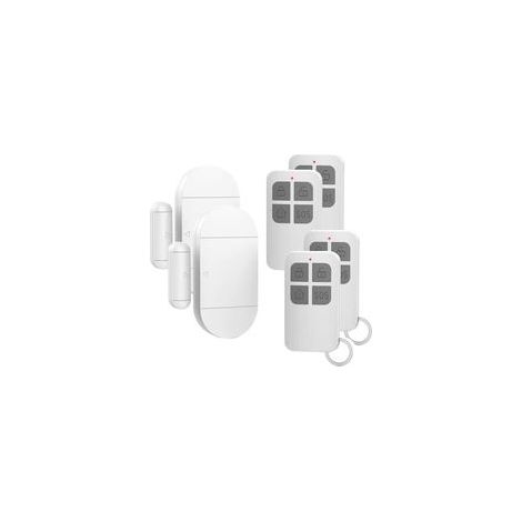 Alarme magnétique de porte avec alarme puissante de 130 DB, alarme de porte et fenêtre sans fil magnétisée pour portes, fenêtres et armoires, maison, bureau (2 pièces) (1/5)