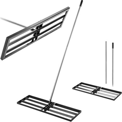 Kadax – Niveleur de sol manuel 30 x 90 cm – Métal anticorrosion – Poignée ergonomique – Pour niveler et poncer le jardin