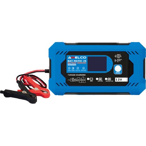 AVVIATORE DI EMERGENZA BATTERIA PORTATILE STARTER 12V CARICATORE BAT MATIC 25 (1/4)
