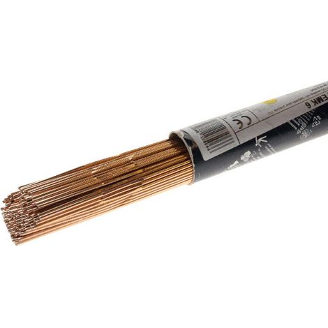 Fil Baguette TIG Acier BÖHLER EMK 6 ER70S-6 - D.1,6 mm x 1000 mm - etui 5 kg - Soudage Chaudronnerie Argon (1/2)