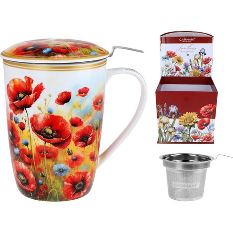 Carmani, Becher mit Siebeinsatz und Deckel 600 ml - Laura Lozano/Maki (1/5)