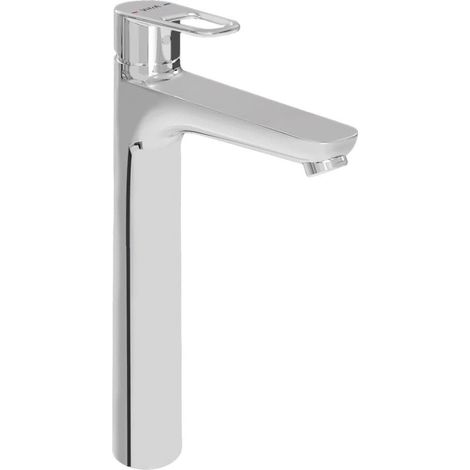 Miscelatore lavabo XL 29,2 cm con leva, senza scarico, Vitra Flow, cromo (A43014) (1/5)