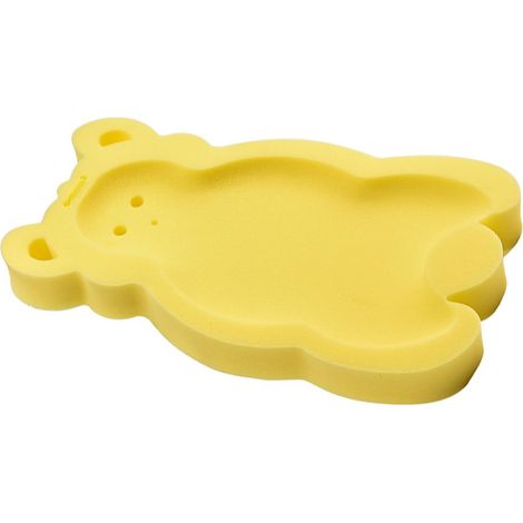 Baby-Badekissen, Badeschwamm, abnehmbare rutschfeste Badematte für Neugeborene, gepolstertes weiches Baby-Badekissen (gelb) (1/5)