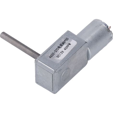 Moteur à Engrenages Turbo DC12V 40RPM avec Boîte de Vitesses Micro Haute Torsion M6x50mm pour Outils Électriques (1/5)