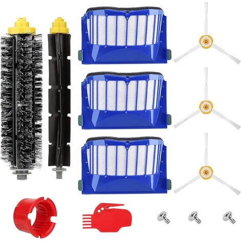 Pièces de Rechange pour iRobot Roomba 600 Series 605 610 614 616 620 621 625 630 635 640 650 660 665 670 671 676 680 681 690 695 695 696 697 Brosses Accessoires pour iRobot Roomba Aspirateur (1/5)