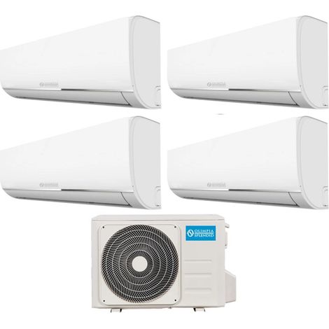 Climatizzatore Condizionatore Olimpia Splendid Quadri Split Inverter serie NEXYA S4 12+12+12+12 con OS-CEMEH42EI R-32 Wi-Fi Integrato 12000+12000+12000+12000