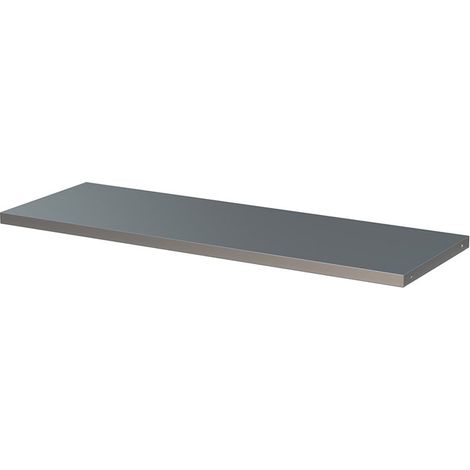 Piano di lavoro in acciaio inox SOGI ARR-TOP-A-C per arredo officina - per sistema modulare ARR-OFF - 1360x466x36 mm