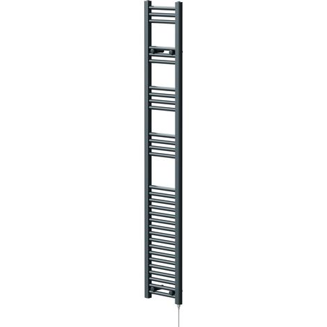 Wholesale Domestic Pizarro Anthracite 1800mm x 300mm Straight Electric Heated Towel Rail (1/5)