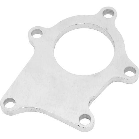 Plaque d'échappement de turbocompresseur avec 5 boulons, bride de tuyau d'échappement soudable en acier à faible teneur en carbone T-304, type universel, convient pour T3 et T4. (1/5)