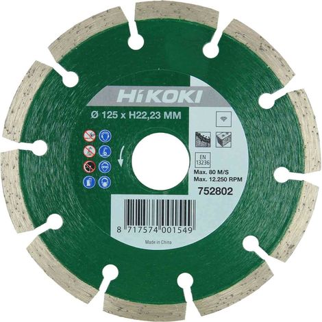 Scheibe diamantsägebl 125mm HIKOKI 752802 (1/2)