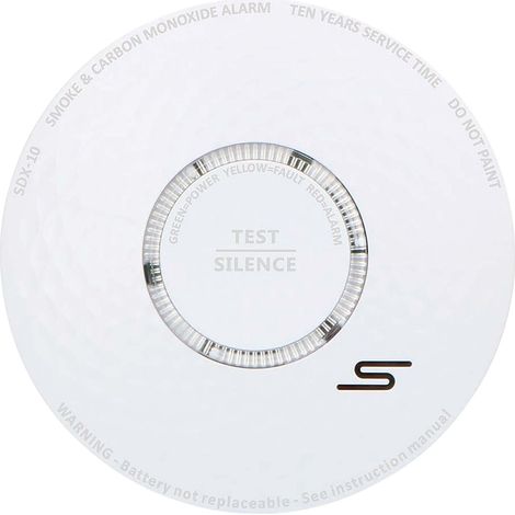 Détecteur de fumée et de monoxyde de carbone ALECTO SDX10, blanc (1/5)