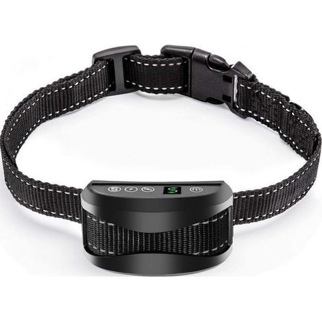 LS Antibellhalsband [Verbesserte Version 2020], Hundeerziehungshalsband, wiederaufladbar, regendicht, reflektierend, 7 Empfindlichkeitsstufen, Piepton/Vibration, geeignet für große, mittlere und klein