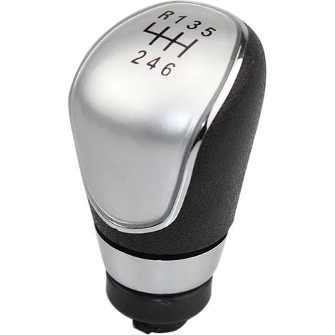 Pomello del cambio per auto - Pomello del cambio manuale a 5/6 velocità - Adatto a Ford Focus MK2, MK3 e MK7 - Modificato (inserto a 6 velocità) (1/3)