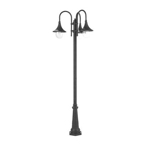 Lampada palo alto tre luci E27, lampione per giardino 3 (1/4)