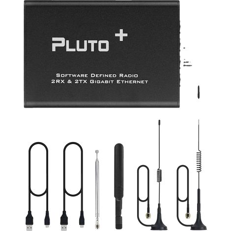 Radio definita via software, gamma 70 MHz-6 GHz, doppi canali TX/RX, con antenna (1/2)