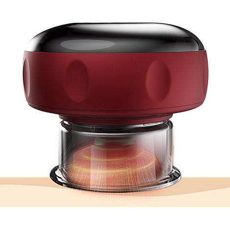 Ventouse Électrique Infrarouge, Masseur Électrique 5 en 1 par Ventouses Thérapie Intelligent Machine de Massage Électrique avec 12 Niveaux de Température pour la Réduction de Cellulite, Rouge (1/5)