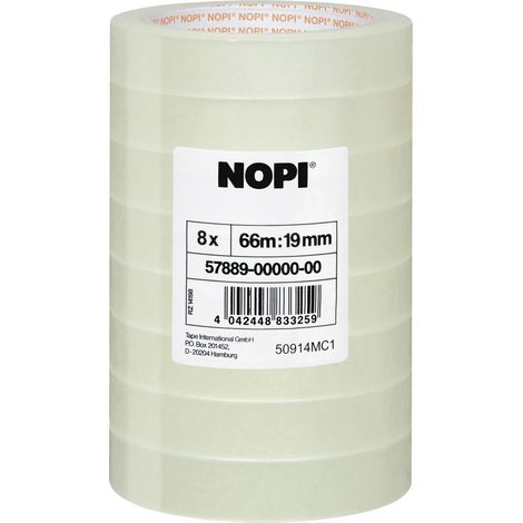 tesa 57889-00000-00 Klebefilm Transparent (L x B) 66 m x 19 mm 8 St.