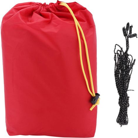 Vela ombreggiante rettangolare color sabbia per giardino e patio, 4,5 x 5 m (rossa) -Crezuo