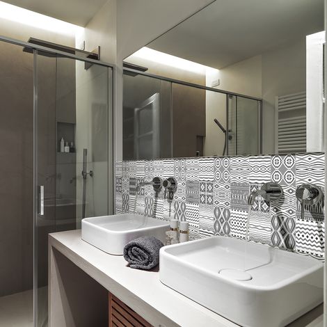 Sticker Mural Carrelage adhésif Cuisine Salle de Bain - 9 STICKERS CARRELAGES AZULEJOS QUENTIGO - 9stickers10x10cm (1/5)