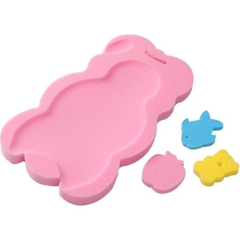 YMYNY Éponge de bain antidérapante pour bébé, éponge douce pour le corps en forme de dessin animé mignon, éponge de bain antibactérienne pour bébé, cuivre (1/4)