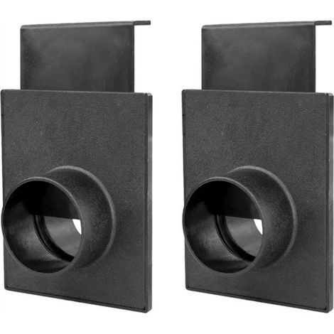 Vanne D'Aspiration - 2 1/2 Pouces - Pour Systeme Depoussiérage Atelier - Lot De 2 (1/5)