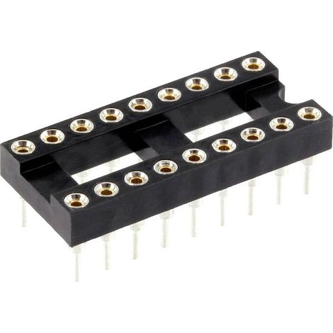 econ connect PZ18AB Support de circuits intégrés Nombre de pôles: 18 contacts de précision 1 pc(s) Tube S597852